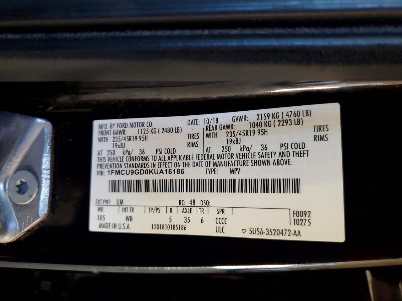 2019 Ford Escape Se - zdjęcie 14