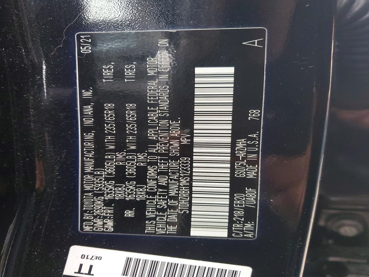 2021 Toyota Highlander Xle - zdjęcie 13