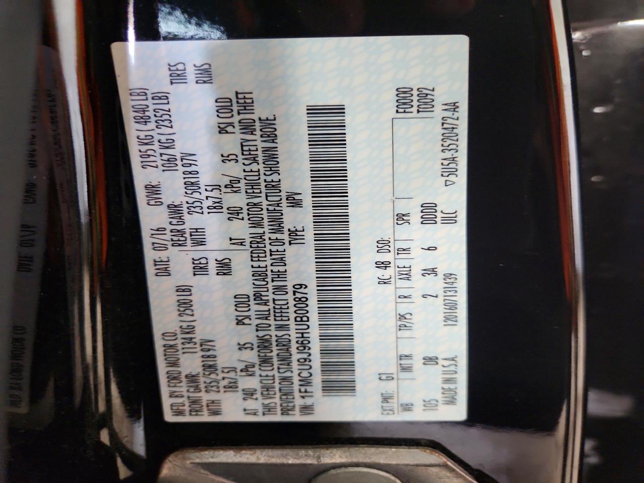 2017 Ford Escape Titanium - zdjęcie 12