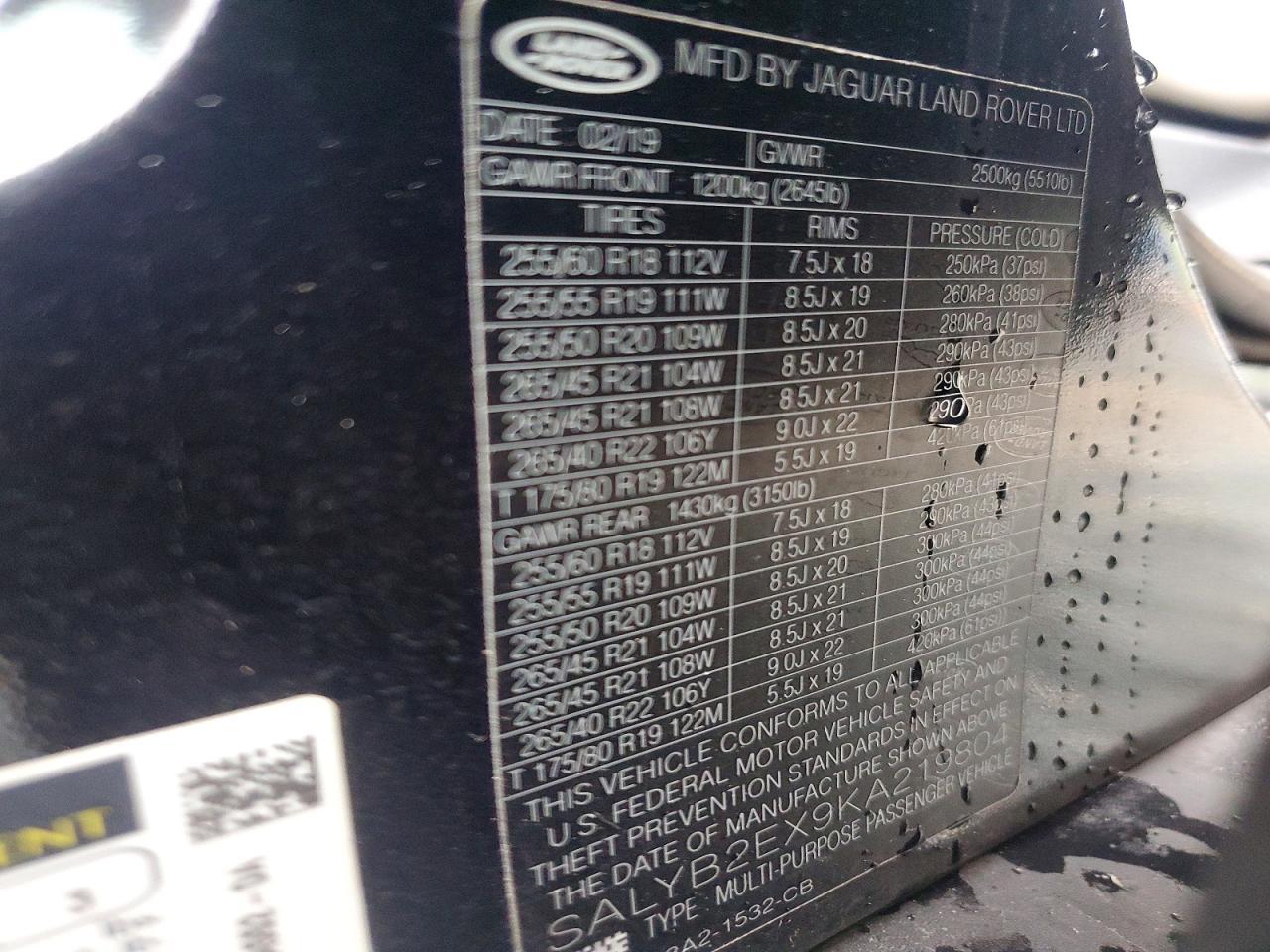 2019 Land Rover Range Rover Velar S - zdjęcie 13