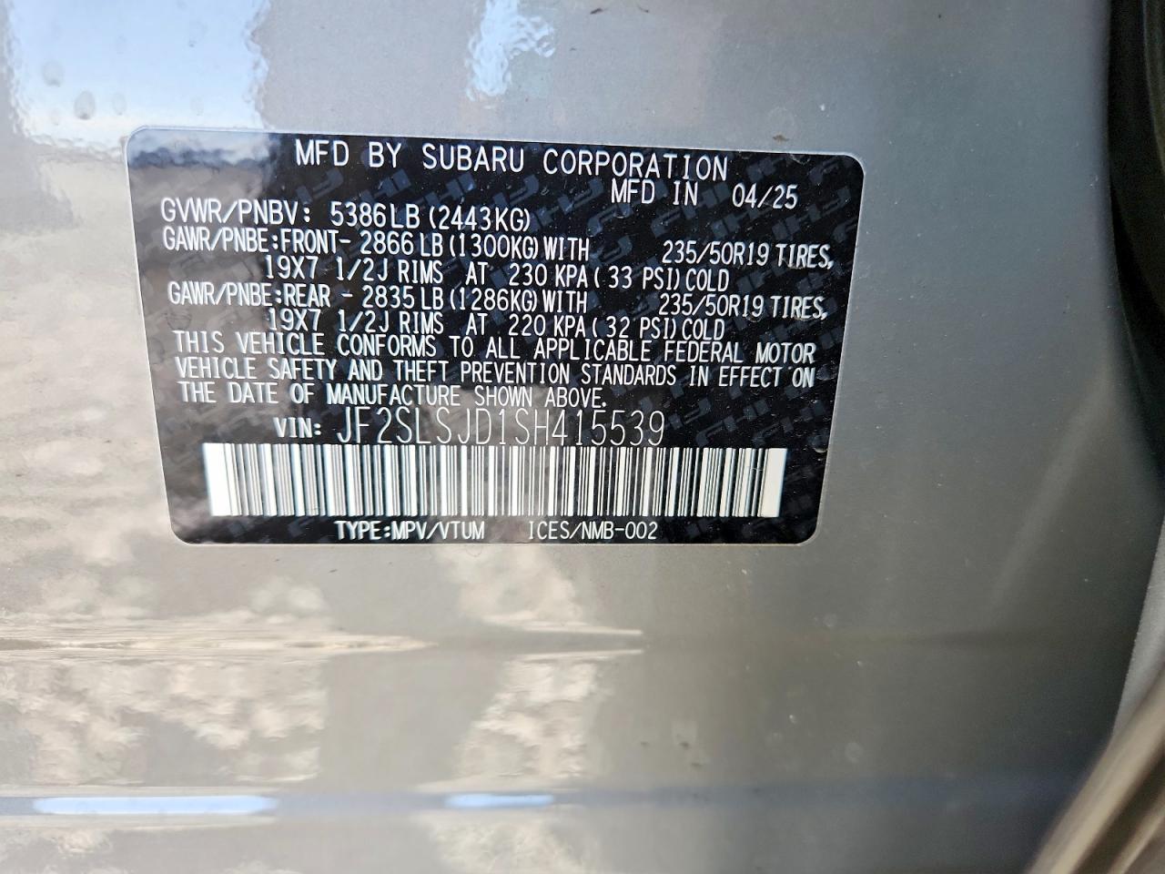 2025 Subaru Forester Sport - zdjęcie 13