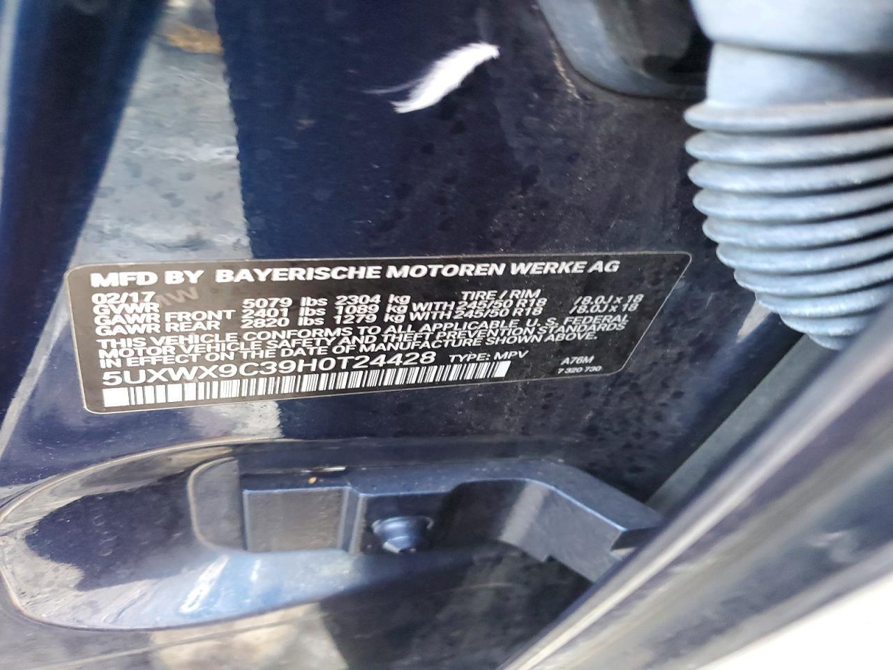 2017 BMW X3 xDrive28I - zdjęcie 13