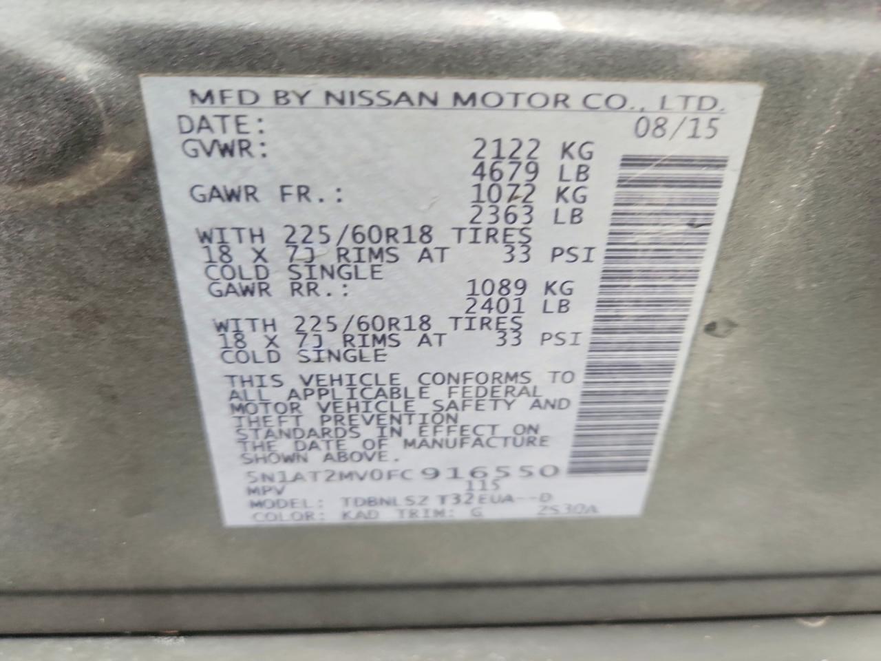 2015 Nissan Rogue Sl - zdjęcie 13