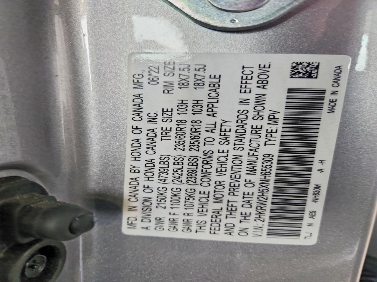 2022 Honda Cr-V Ex - zdjęcie 13