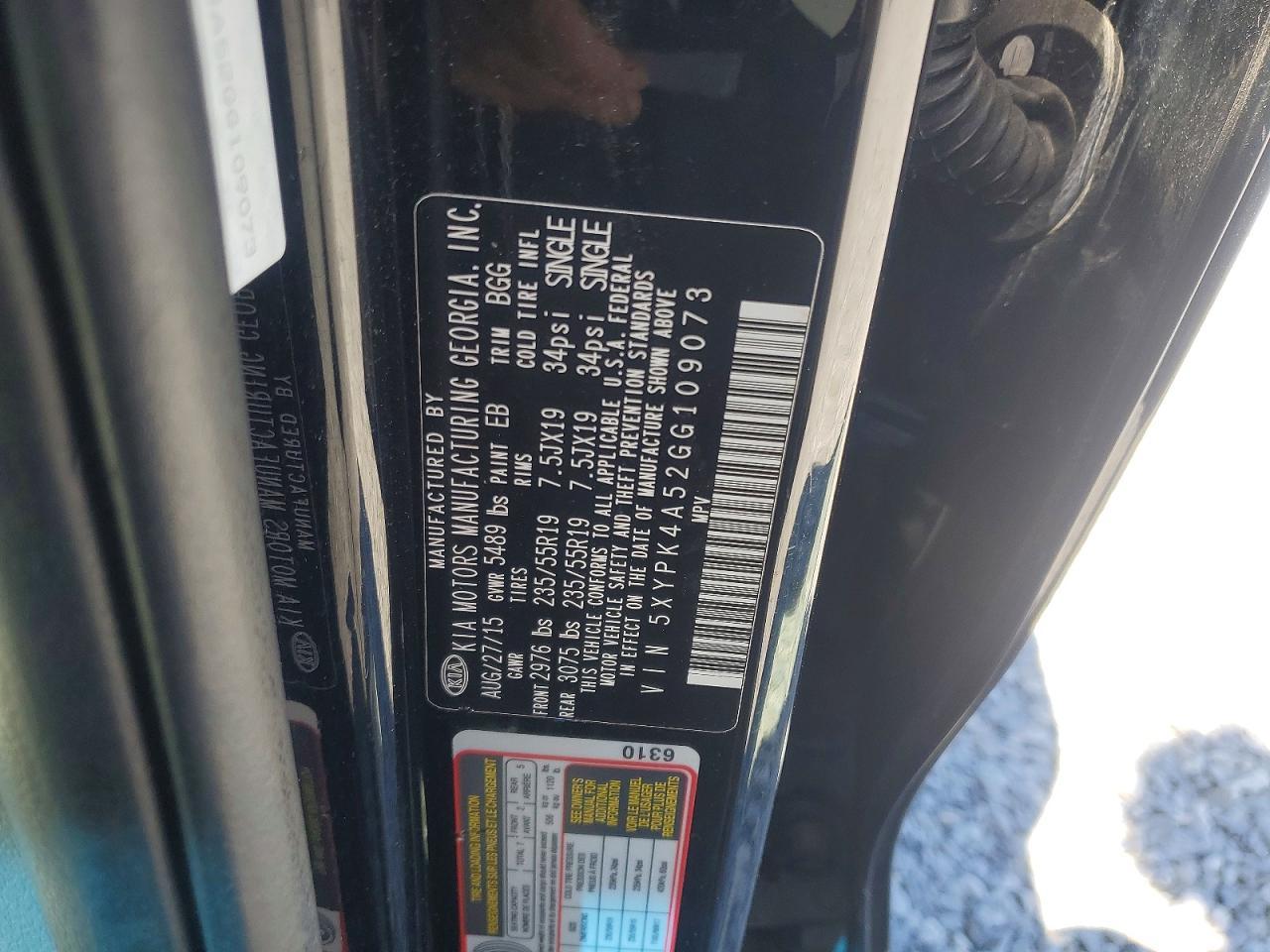 2016 Kia Sorento Sx V6 - zdjęcie 13