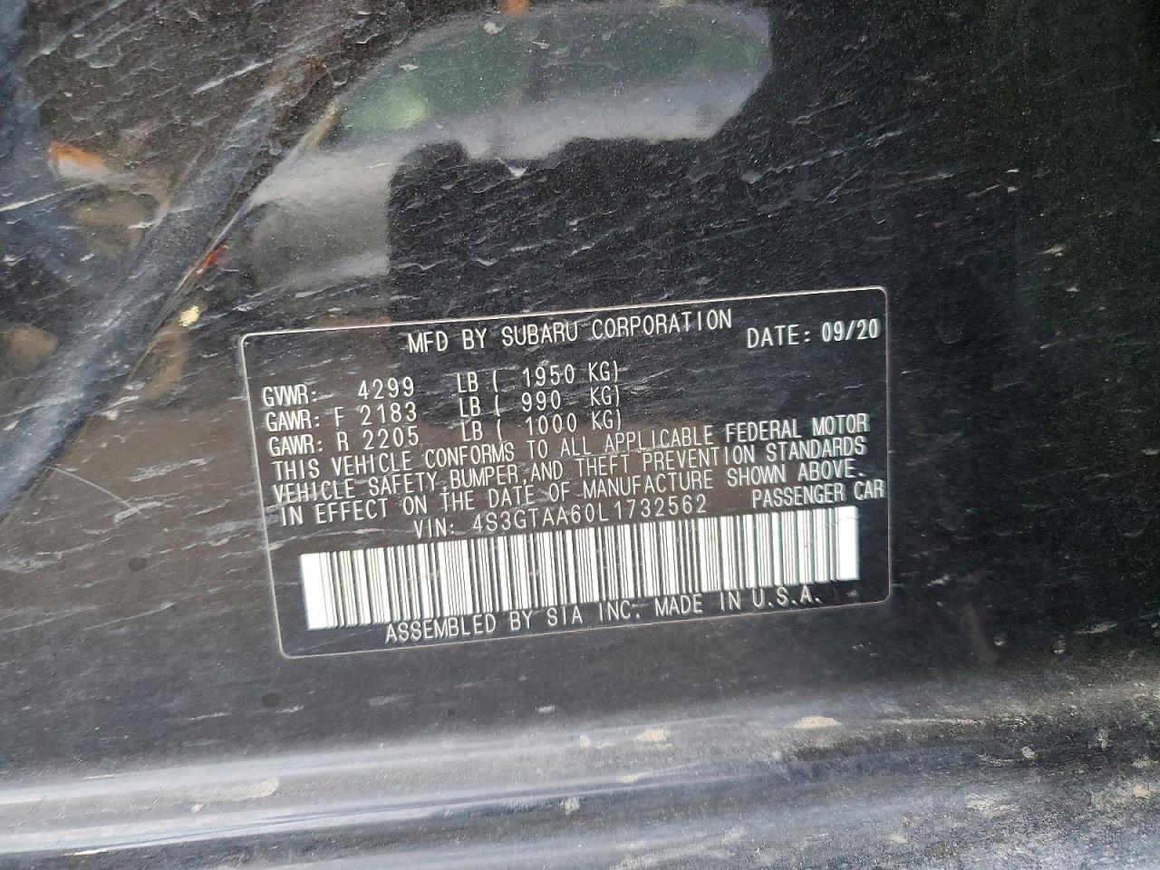 2020 Subaru Impreza - zdjęcie 12