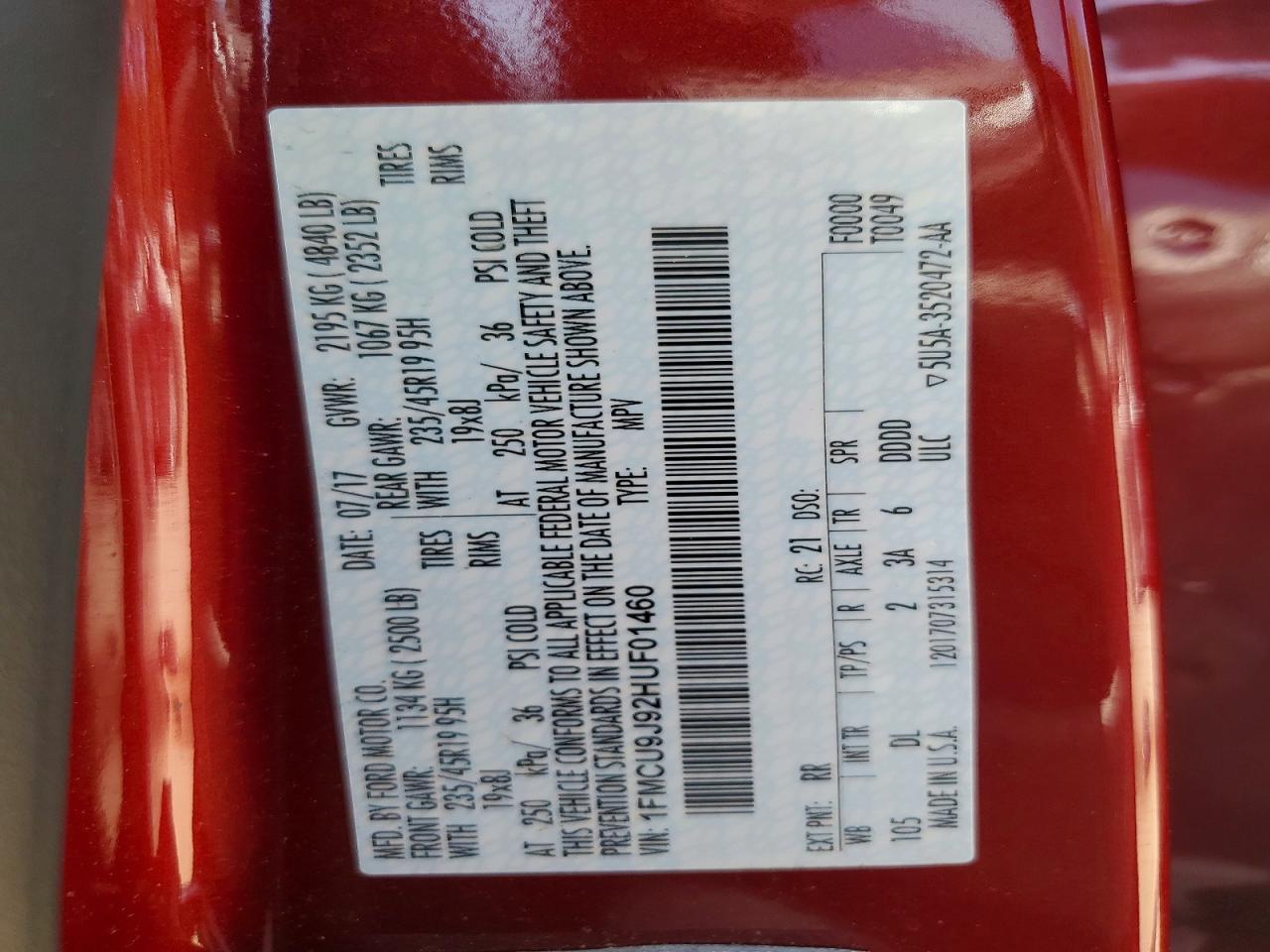 2017 Ford Escape Titanium - zdjęcie 13