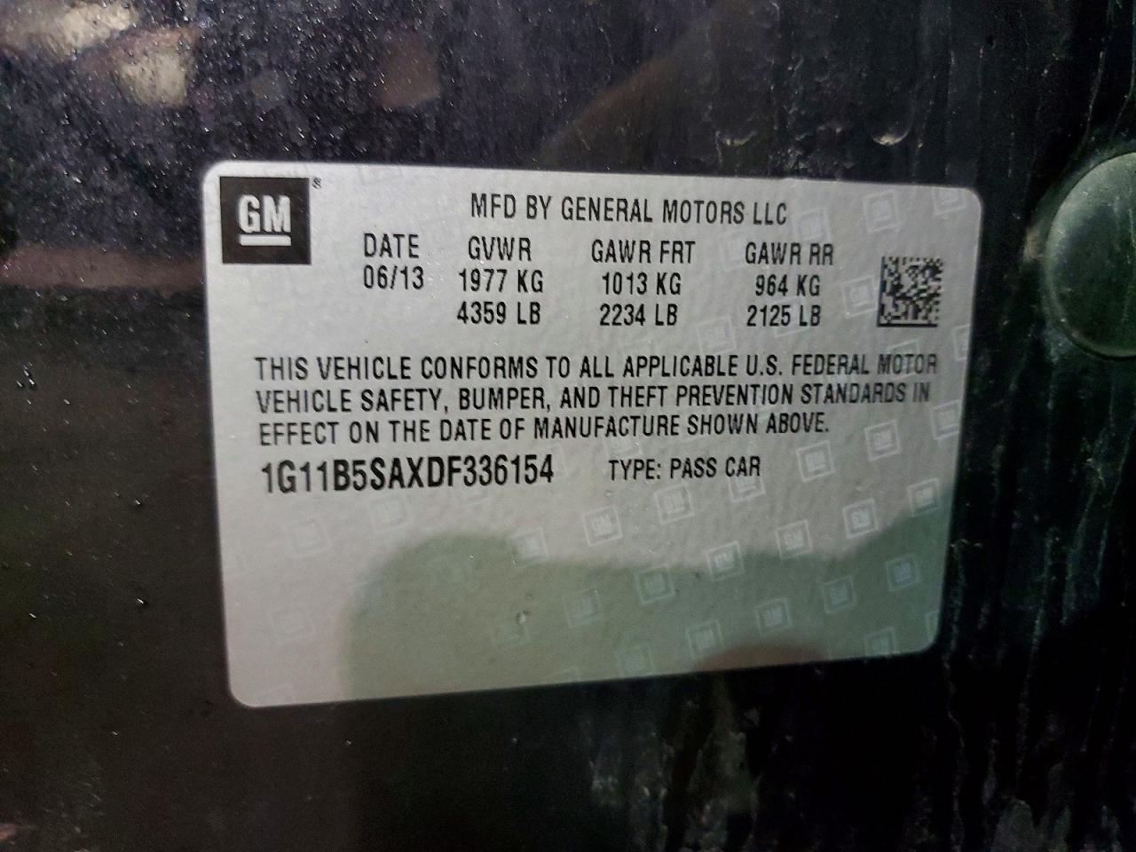 2013 Chevrolet Malibu Ls - zdjęcie 13