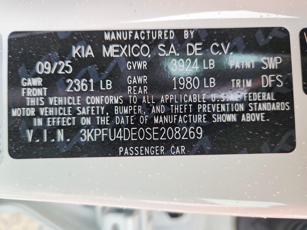 2025 Kia K4 Ex - zdjęcie 13