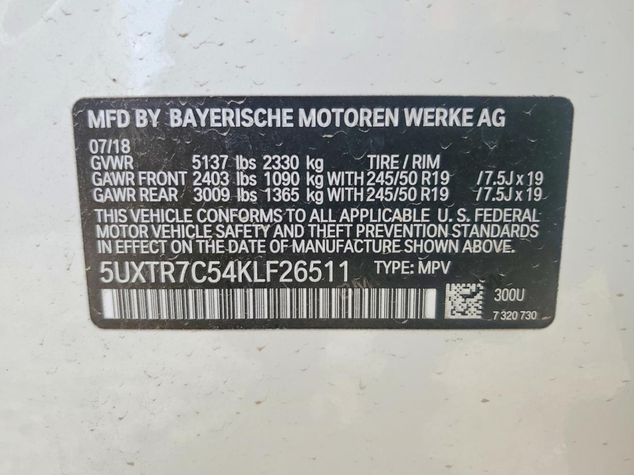 2019 BMW X3 Sdrive30I - zdjęcie 12