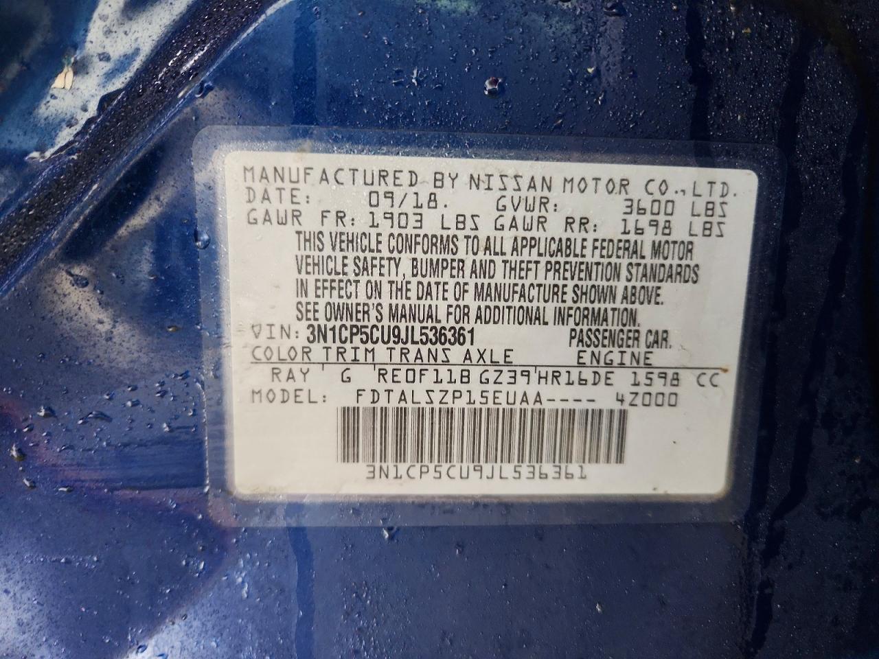 2018 Nissan Kicks Sv - zdjęcie 13