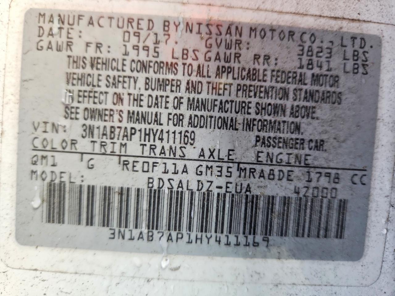 2017 Nissan Sentra Sv - zdjęcie 12