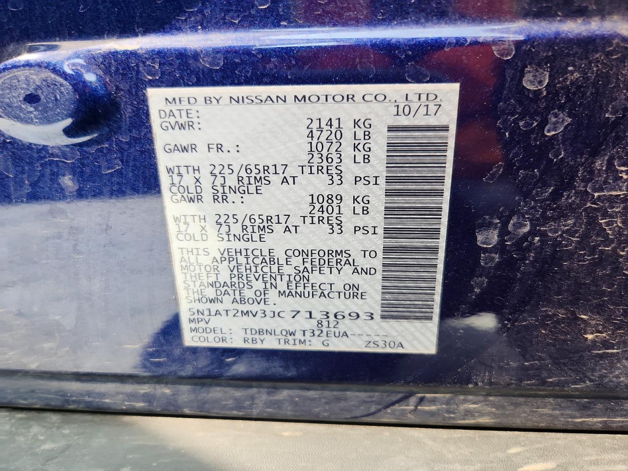 2018 Nissan Rogue Sv - zdjęcie 13