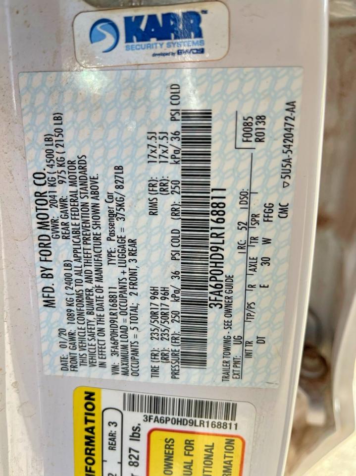 2020 Ford Fusion Se - zdjęcie 10