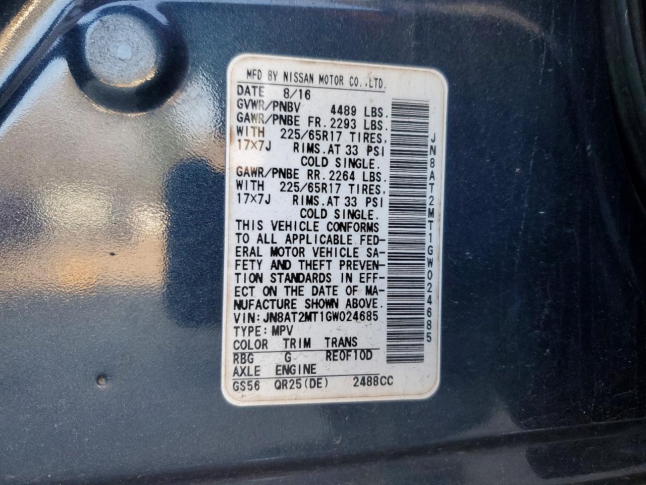 2016 Nissan Rogue S - zdjęcie 12