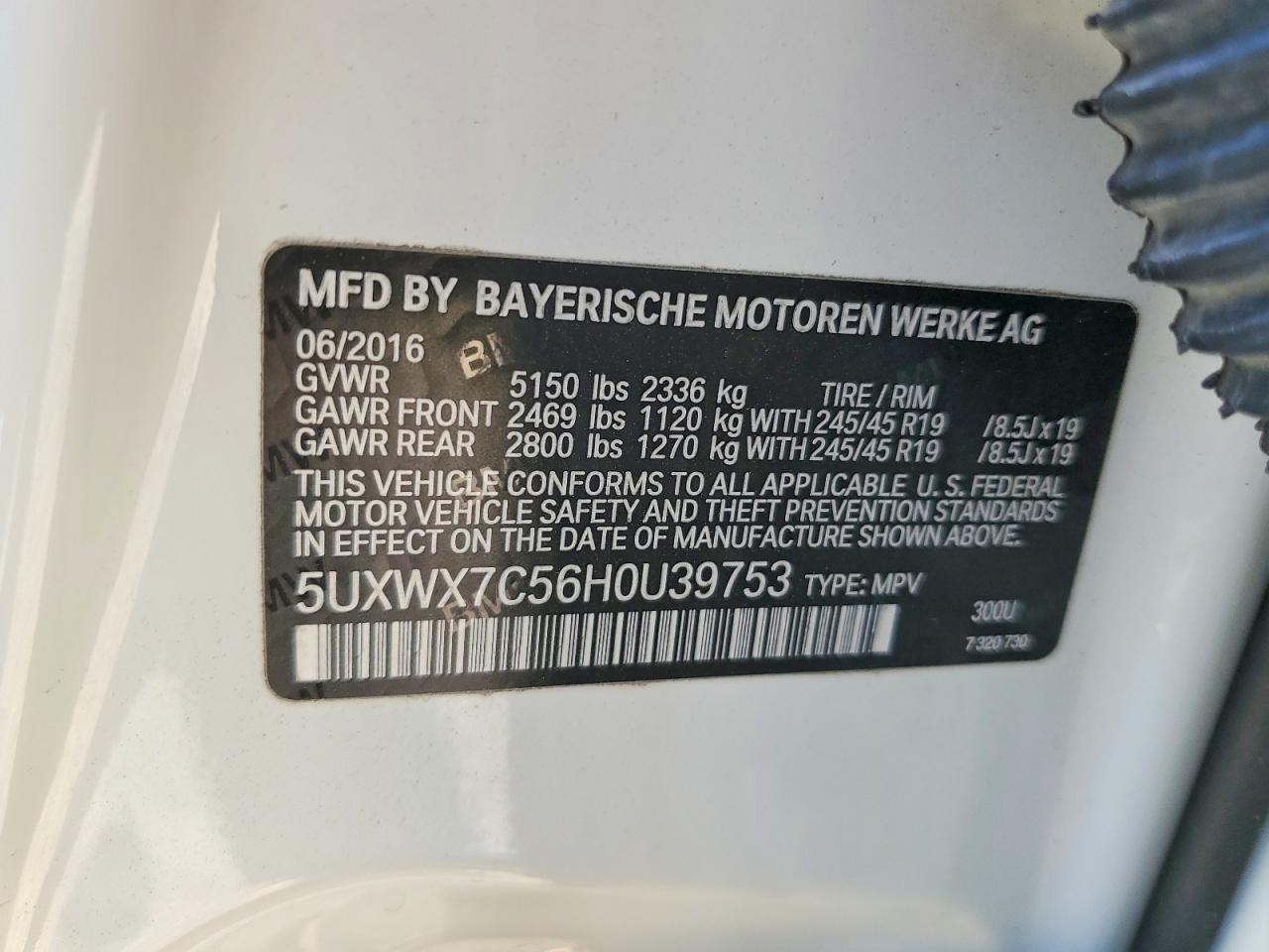 2017 BMW X3 xDrive35I - zdjęcie 13