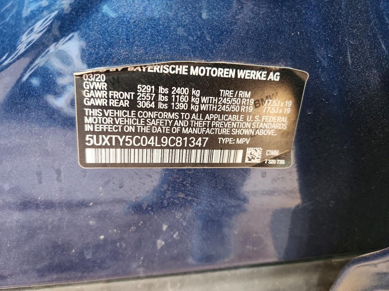 2020 BMW X3 xDrive30I - zdjęcie 13