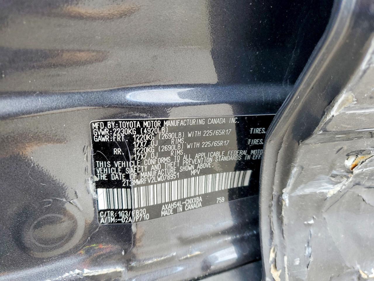 2020 Toyota Rav4 Hybrid Le - zdjęcie 13