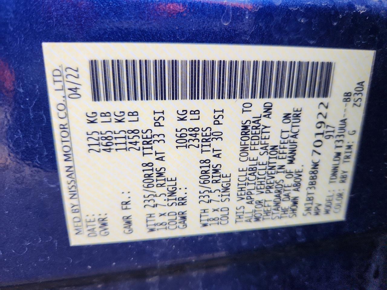 2022 Nissan Rogue Sv - zdjęcie 12