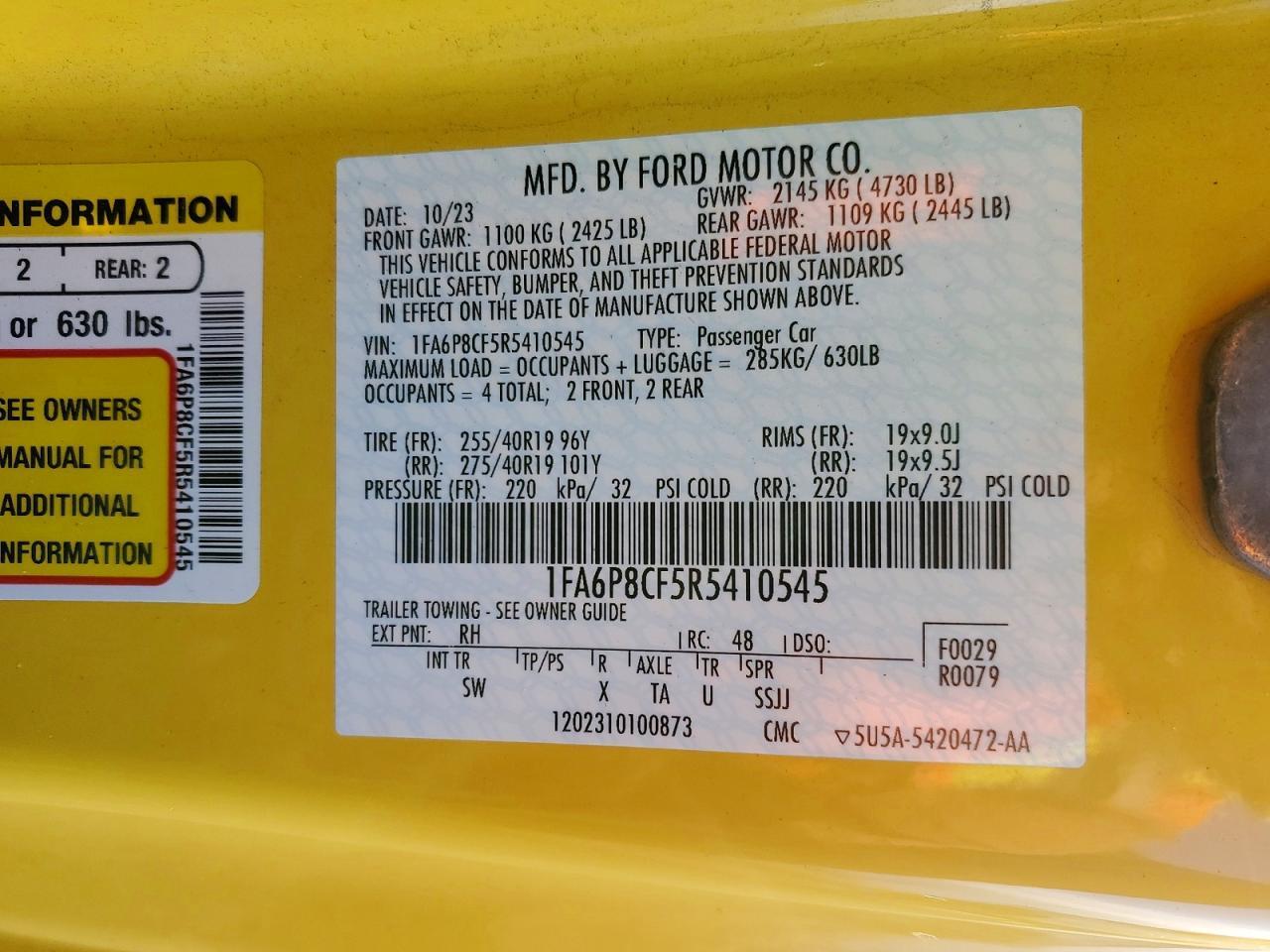 2024 Ford Mustang Gt - zdjęcie 12