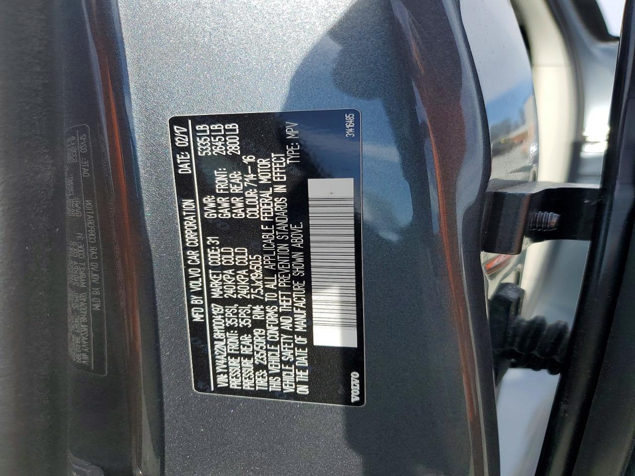 2017 Volvo V90 Cross Country T6 Inscription - zdjęcie 13