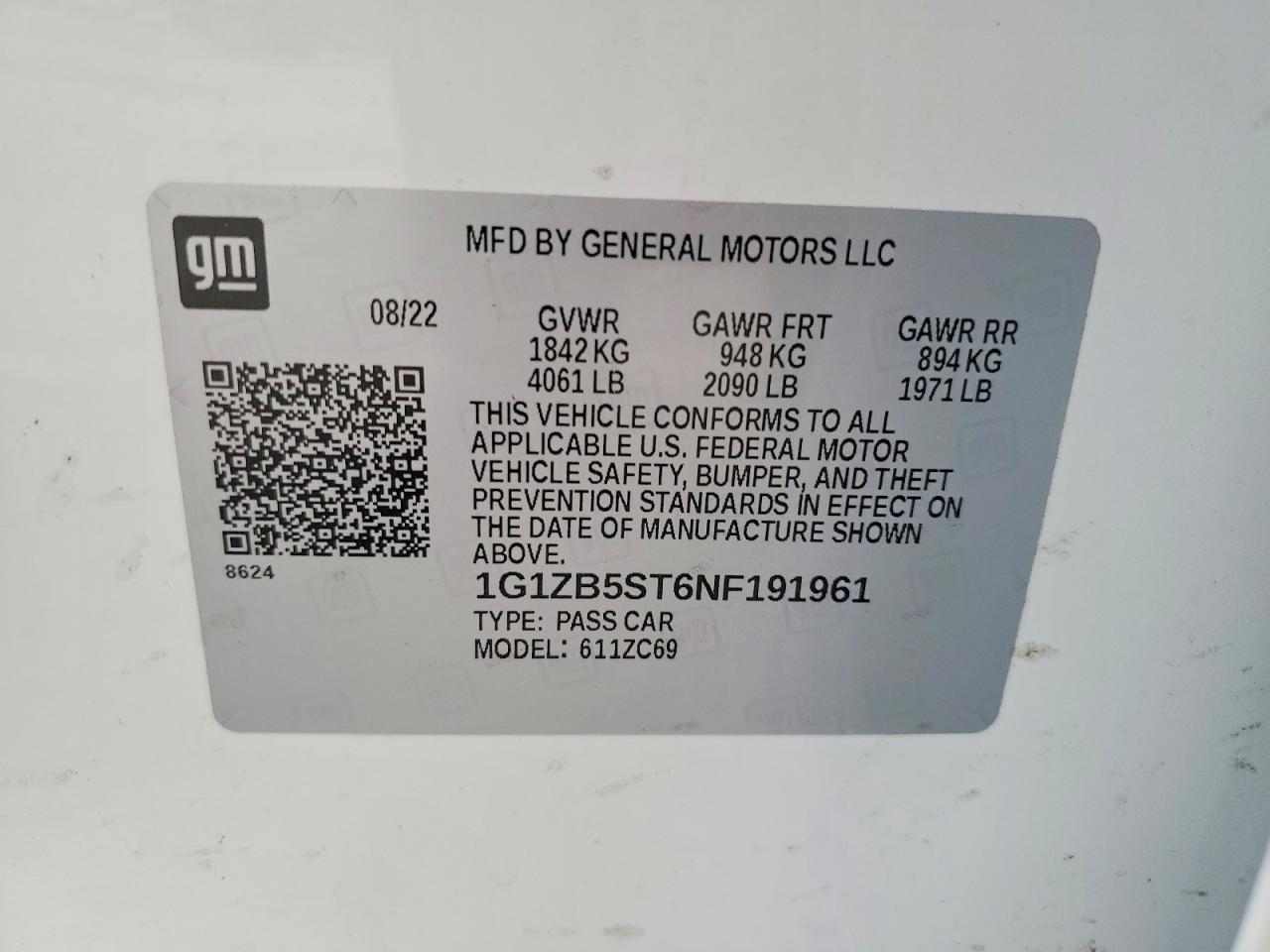 2022 Chevrolet Malibu Ls - zdjęcie 12