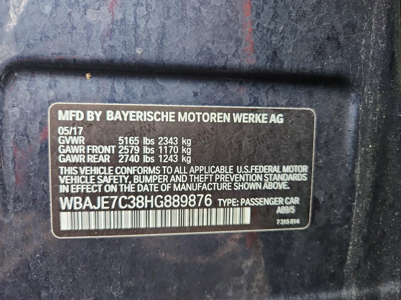 2017 BMW 540 Xi - zdjęcie 12