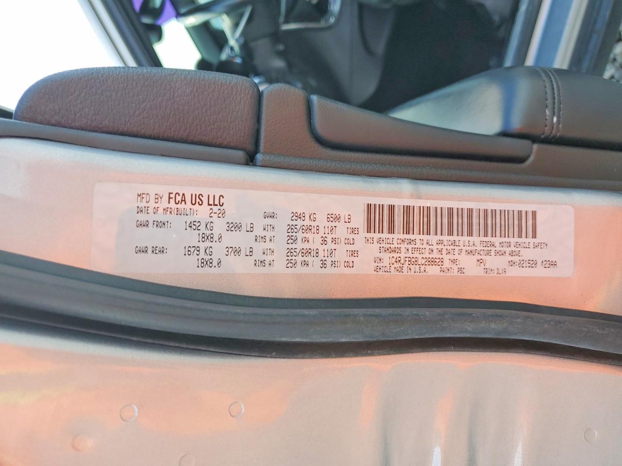 2020 Jeep Grand Cherokee Limited - zdjęcie 12