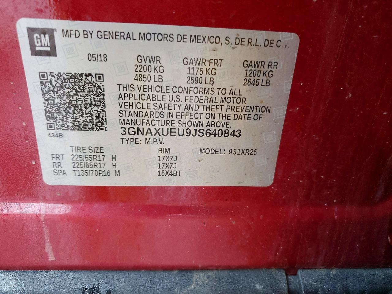 2018 Chevrolet Equinox Lt - zdjęcie 14