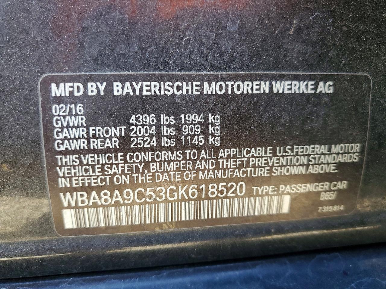 2016 BMW 320 I - zdjęcie 12