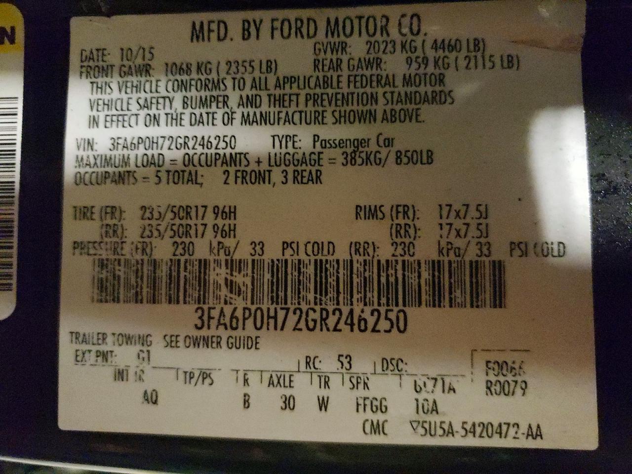 2016 Ford Fusion Se - zdjęcie 13