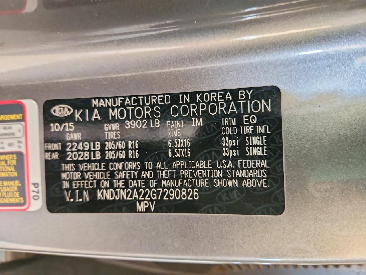 2016 Kia Soul Base - zdjęcie 12