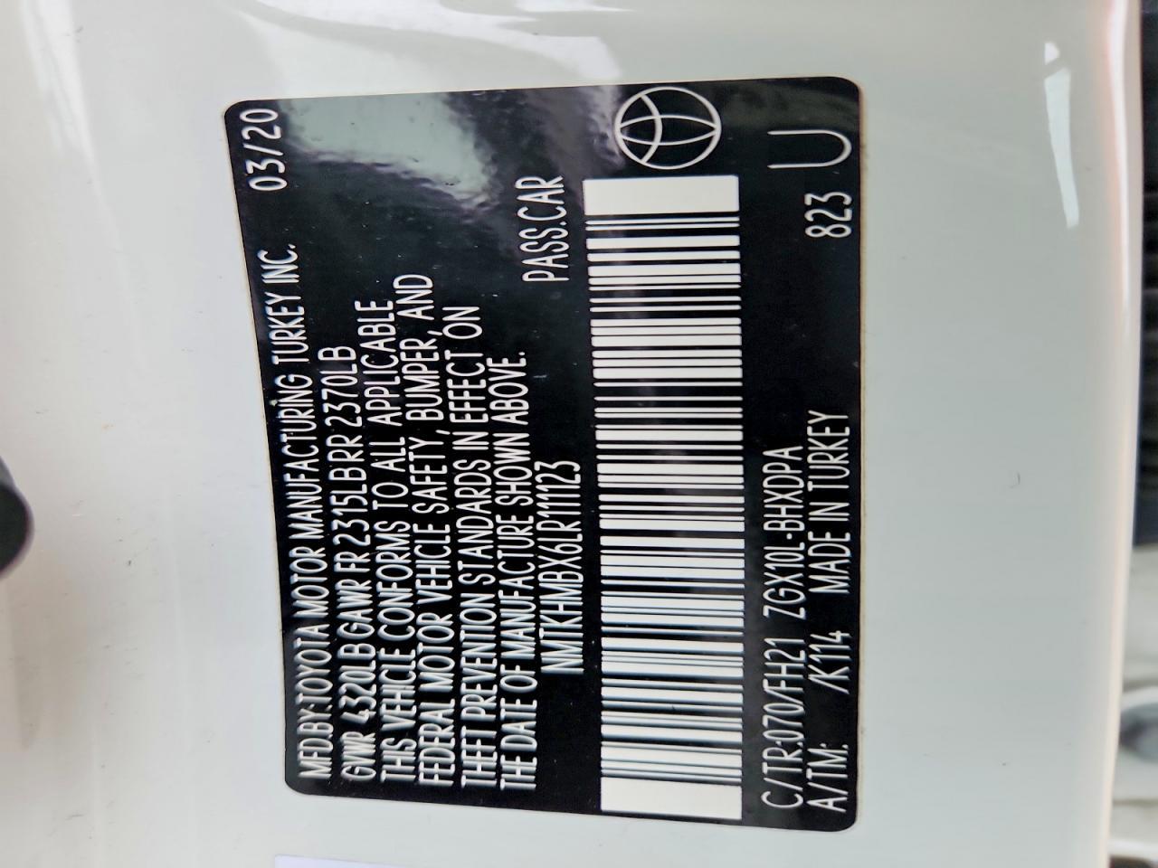 2020 Toyota C-Hr Le - zdjęcie 13