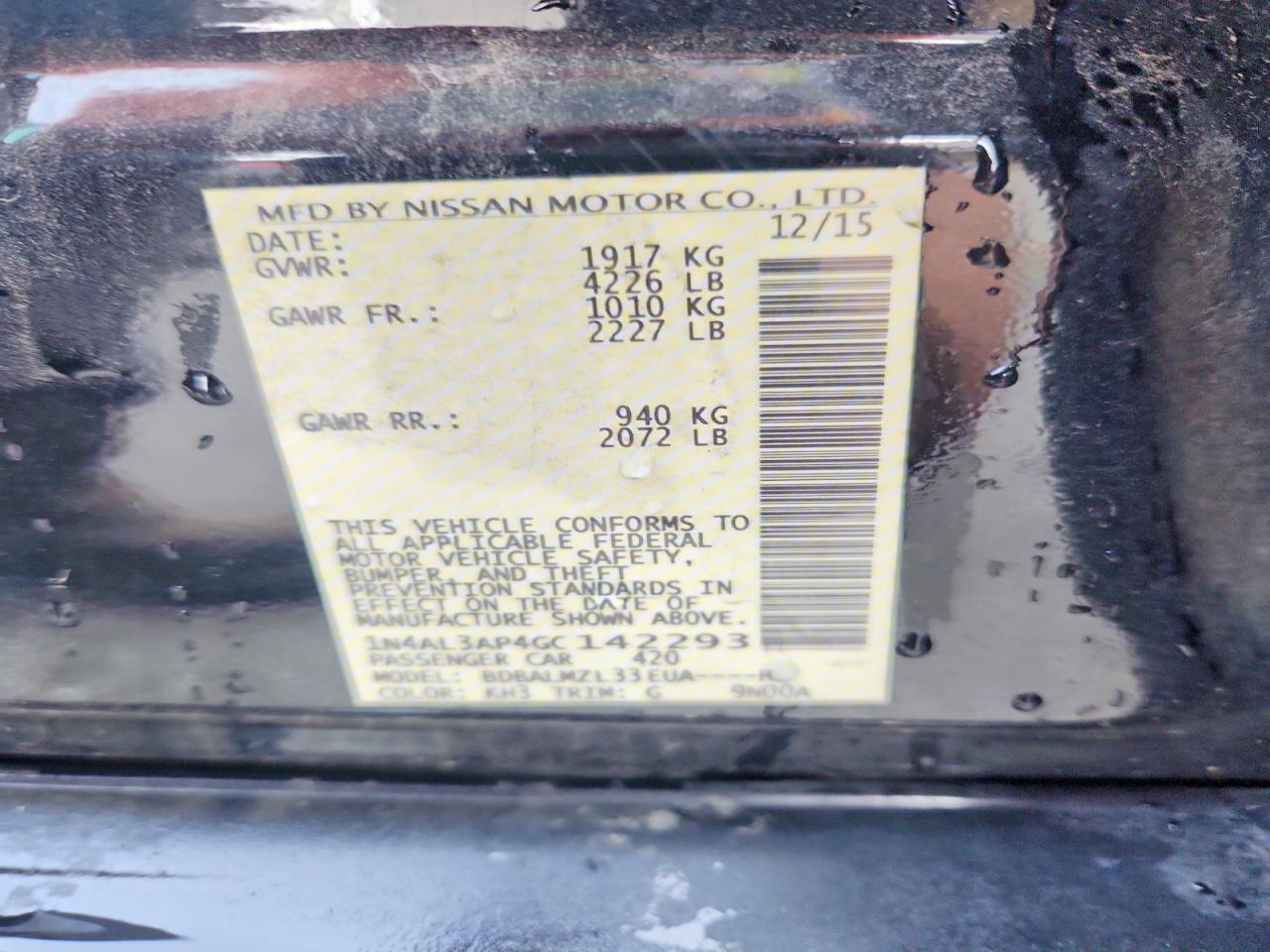 2016 Nissan Altima 2.5 Sv - zdjęcie 13