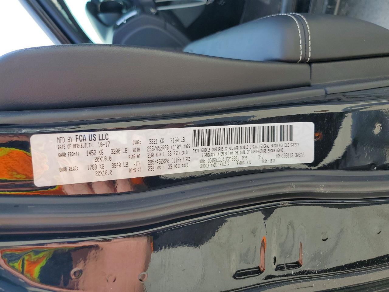 2018 Dodge Durango Srt - zdjęcie 13