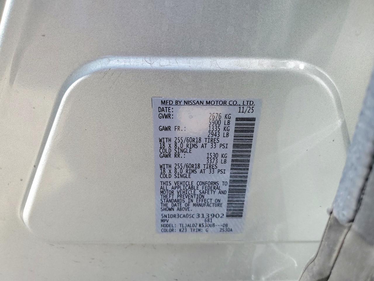 2025 Nissan Pathfinder Sl - zdjęcie 13