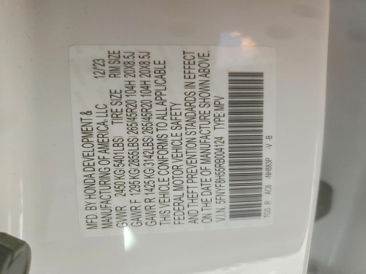 2024 Honda Passport Exl - zdjęcie 12