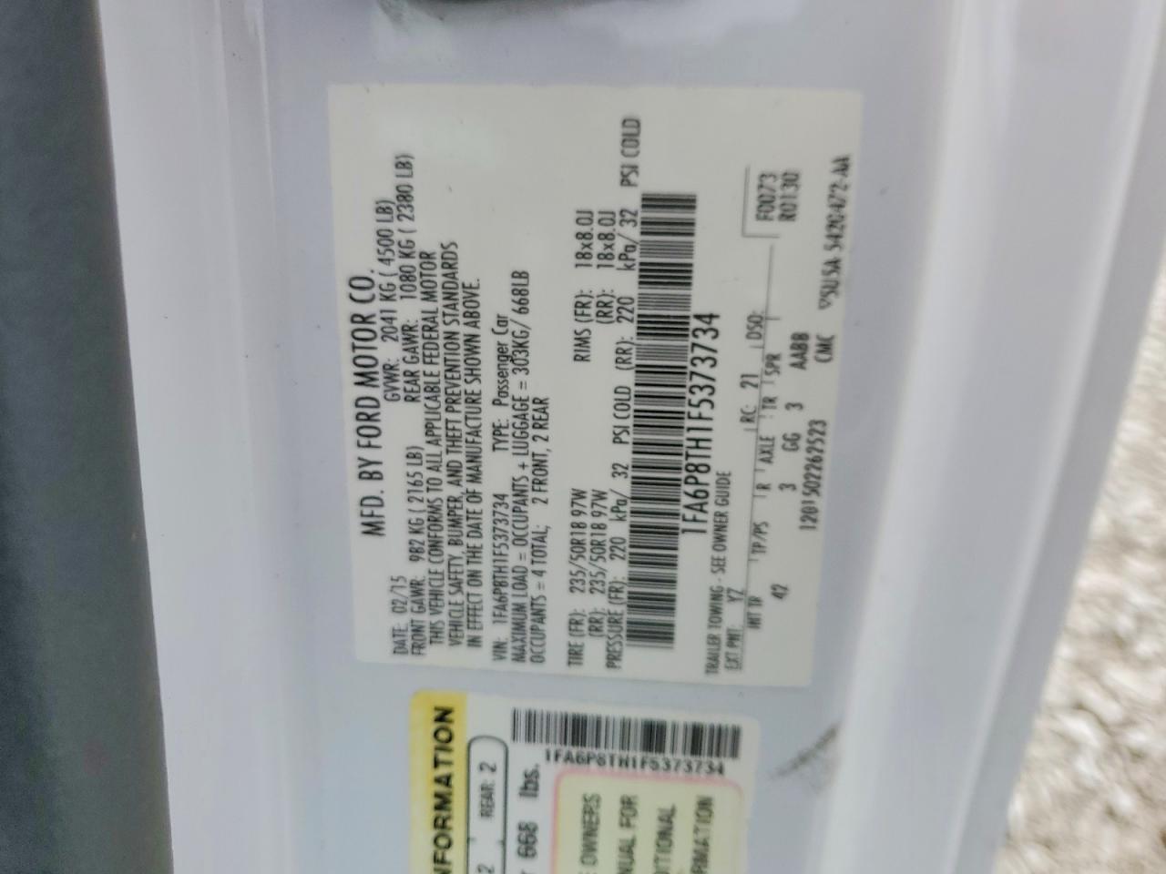 2015 Ford Mustang - zdjęcie 12