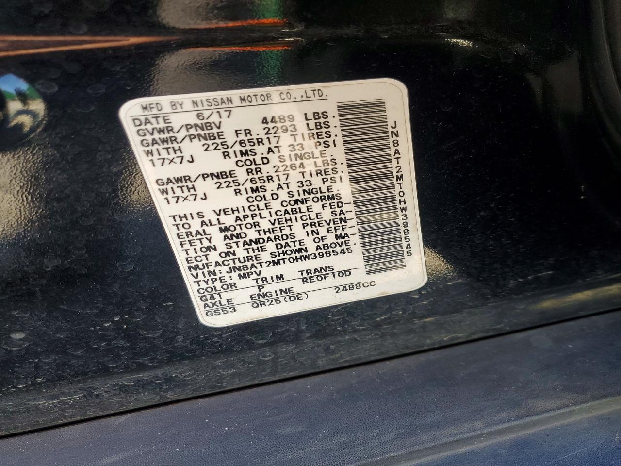 2017 Nissan Rogue Sv - zdjęcie 12