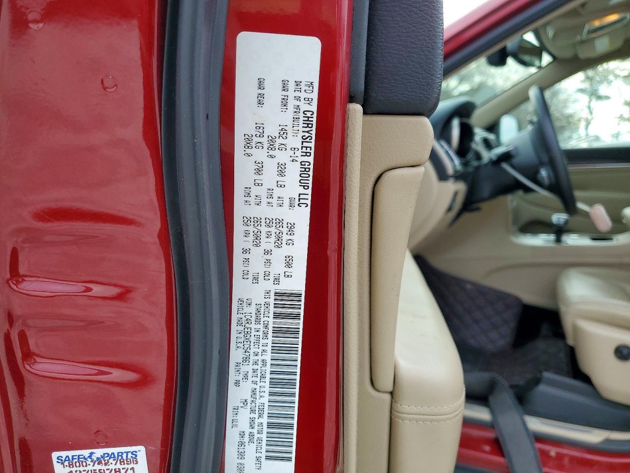 2014 Jeep Grand Cherokee Limited - zdjęcie 12