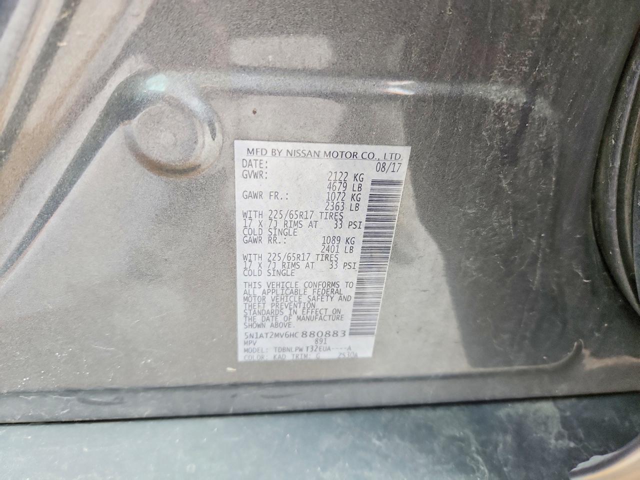 2017 Nissan Rogue S - zdjęcie 13