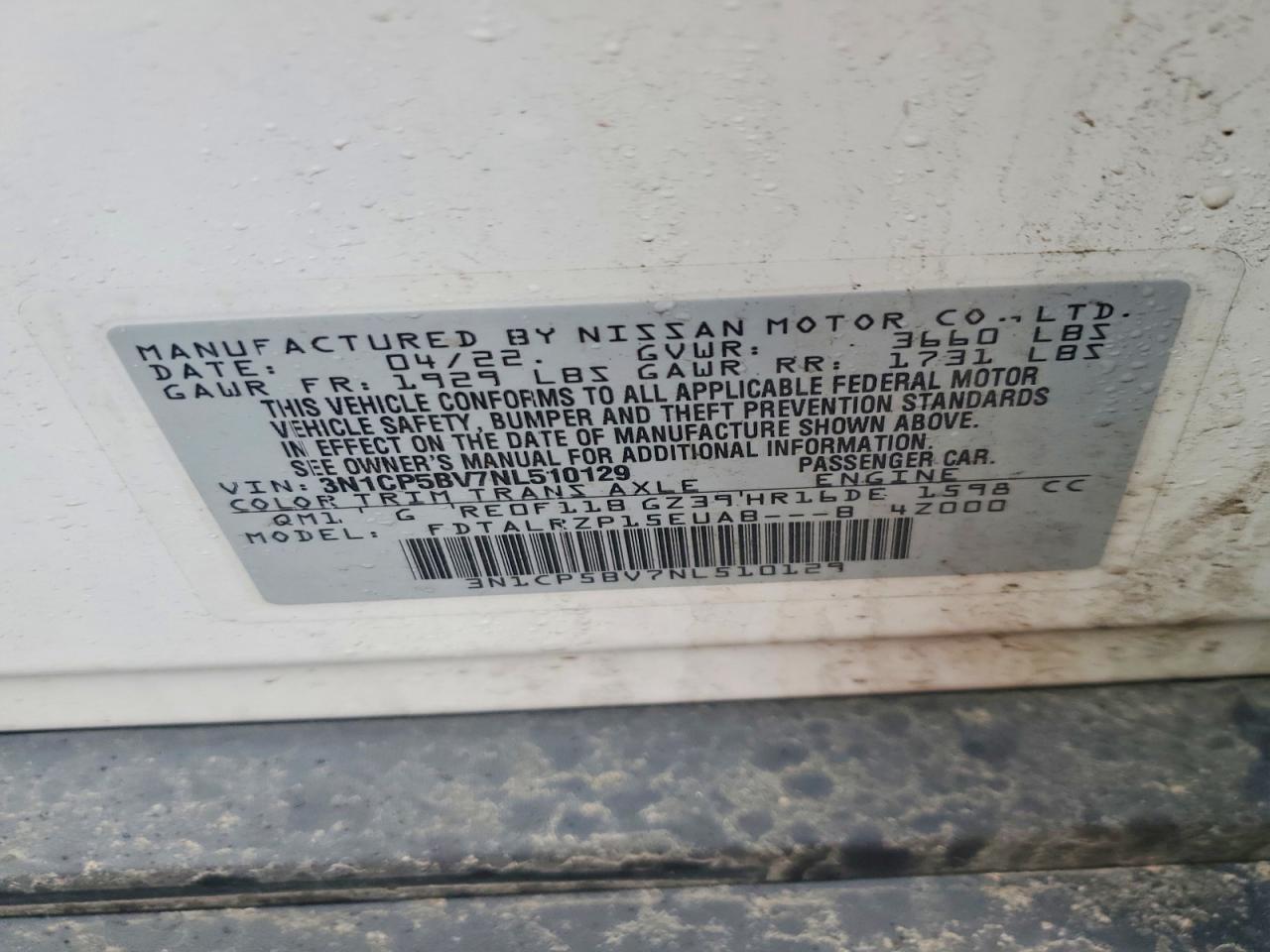 2022 Nissan Kicks S - zdjęcie 12