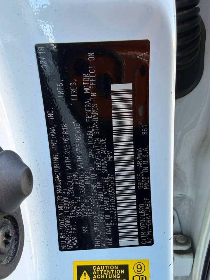 2019 Toyota Highlander Xle - zdjęcie 13