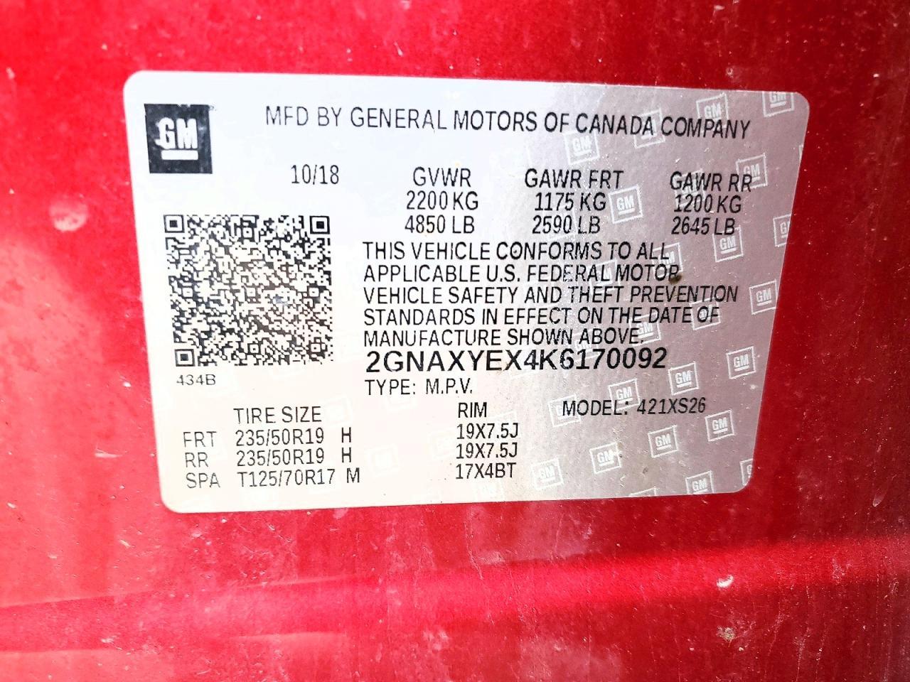 2019 Chevrolet Equinox Premier - zdjęcie 13