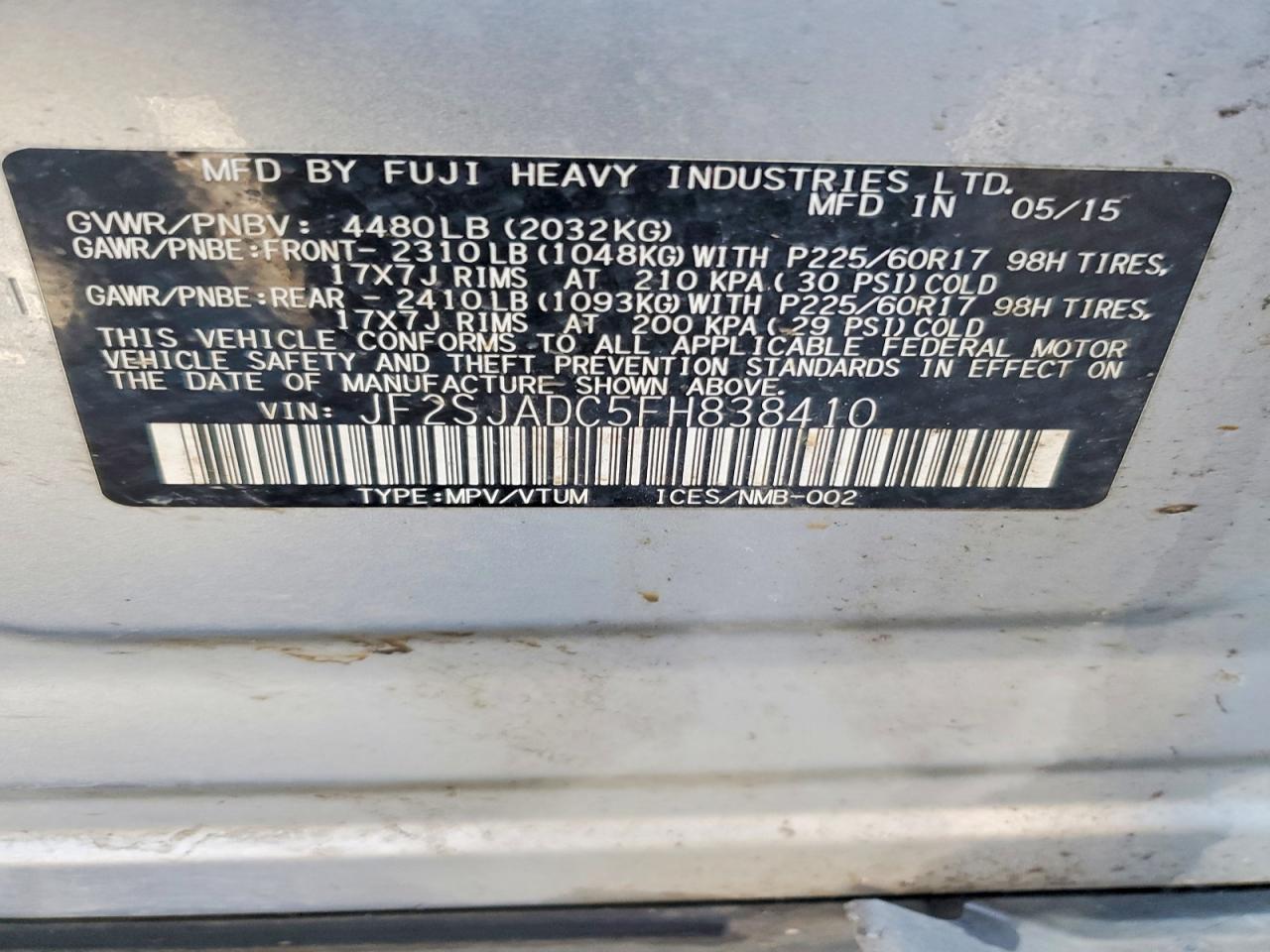 2015 Subaru Forester 2.5I Premium - zdjęcie 13