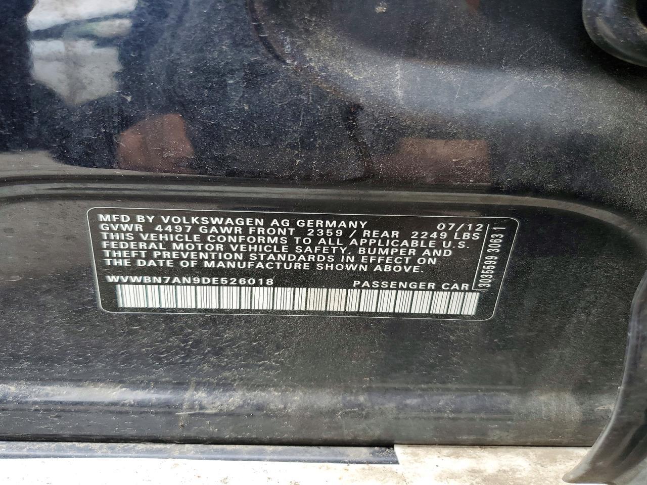 2013 Volkswagen Cc Sport - zdjęcie 13