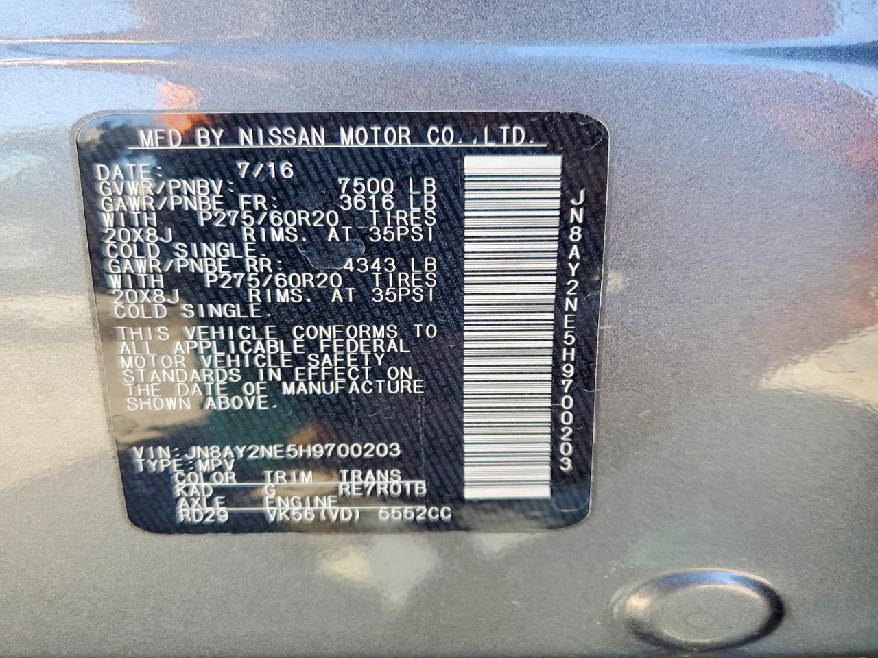 2017 Nissan Armada Platinum - zdjęcie 12