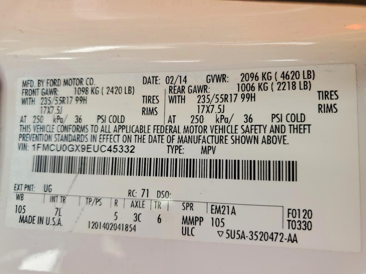 2014 Ford Escape Se - zdjęcie 13