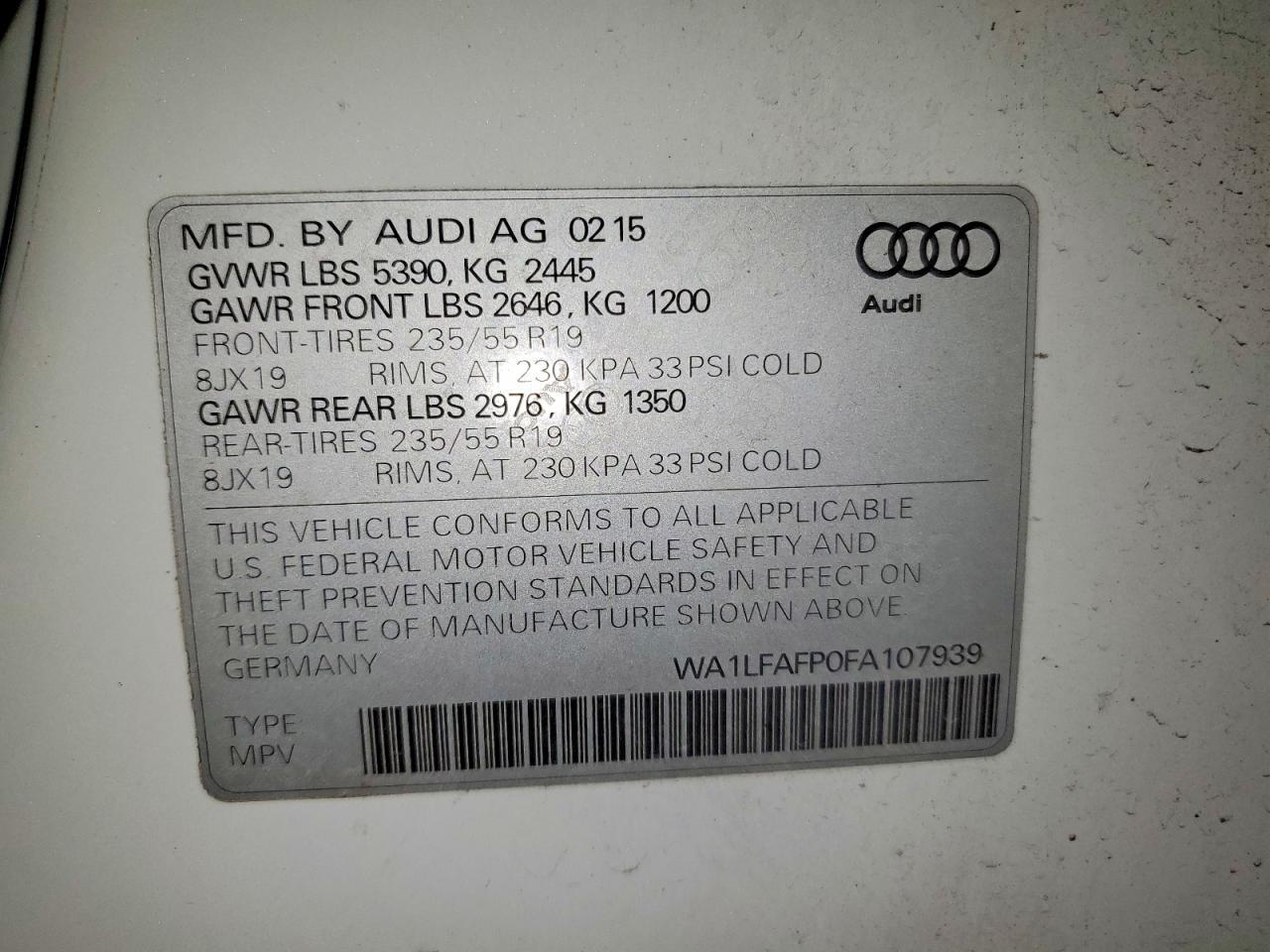 2015 Audi Q5 Premium Plus - zdjęcie 14