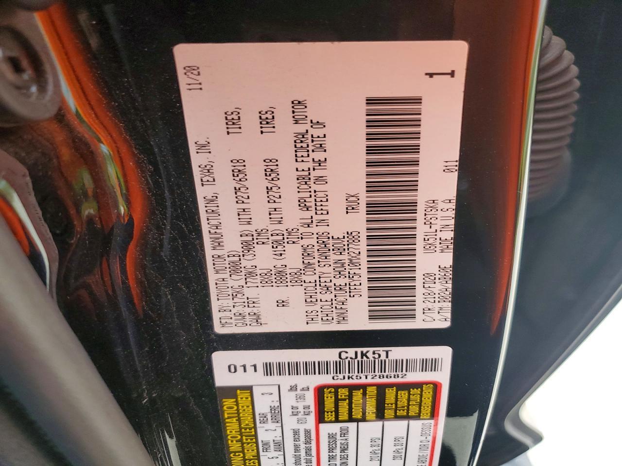 2021 Toyota Tundra Sr5 - zdjęcie 12